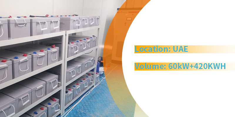 60kW+420kWh Hybrid Storage System In United Arab Emirates